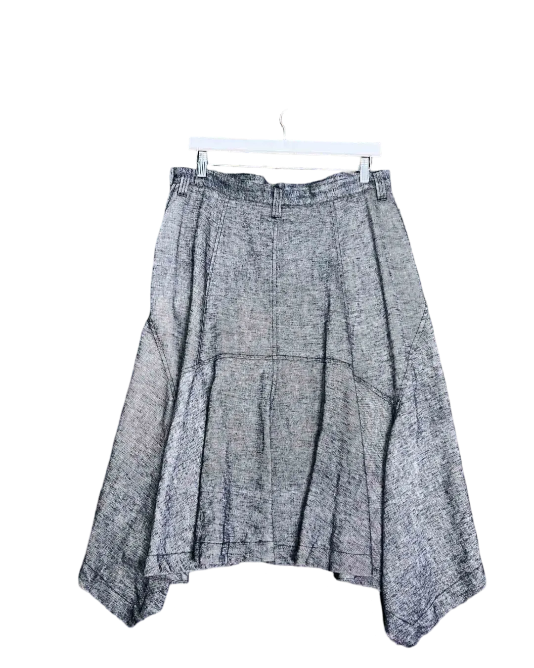 Size 44 (L) | Peachoo   Krejberg Grey Flared Hem Skirt