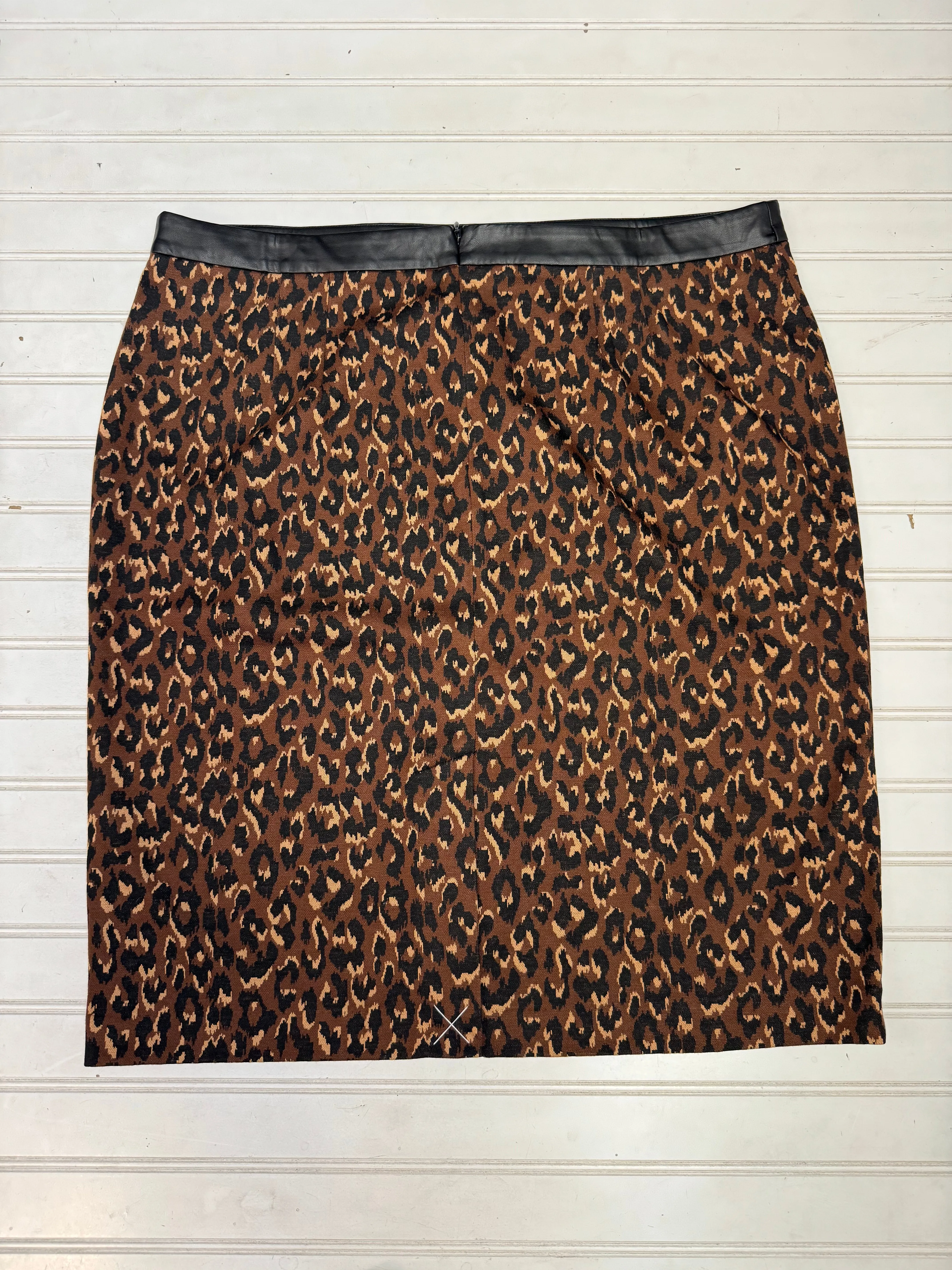 Skirt Midi By Talbots In Leopard Print, Size: 16