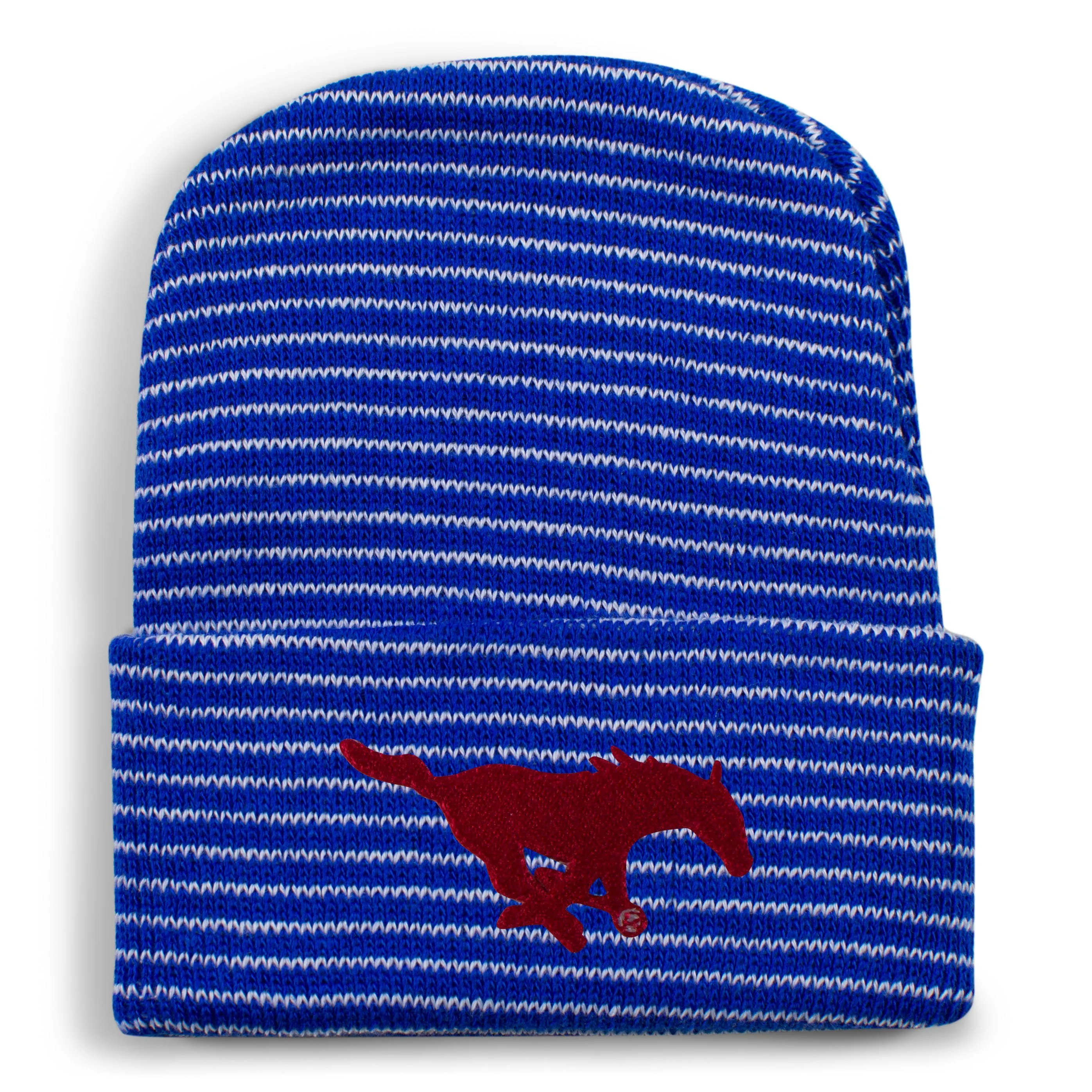 Southern Methodist Stripe Knit Cap