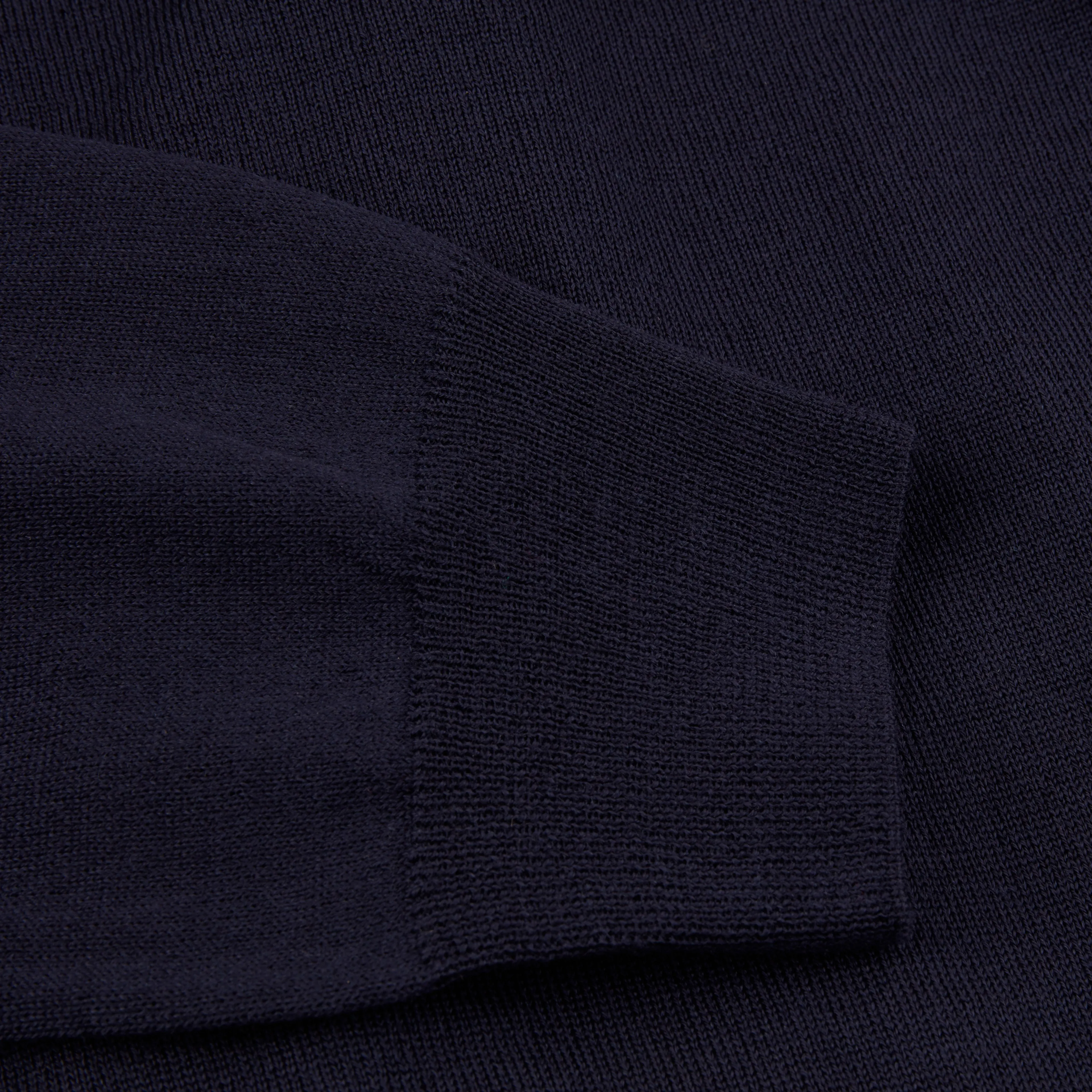 Stenströms Extrafine Merino Wool Cardigan - Navy