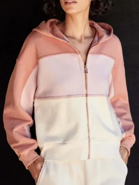 Sundry Track Jacket in Adobe/Eggshell