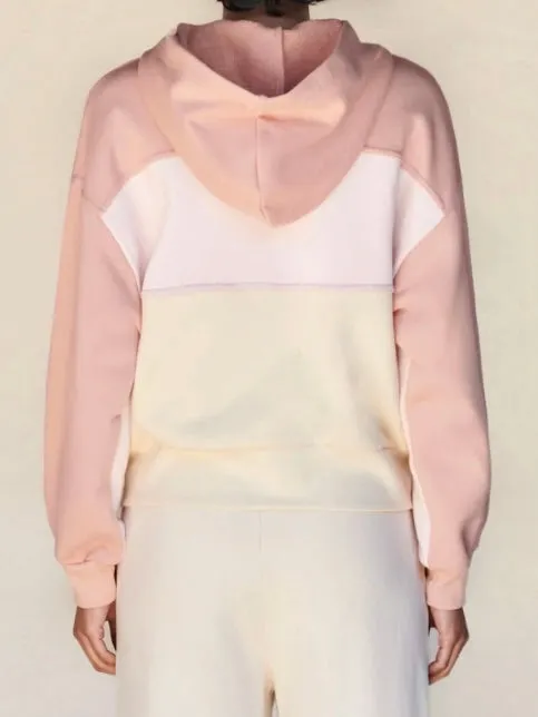 Sundry Track Jacket in Adobe/Eggshell