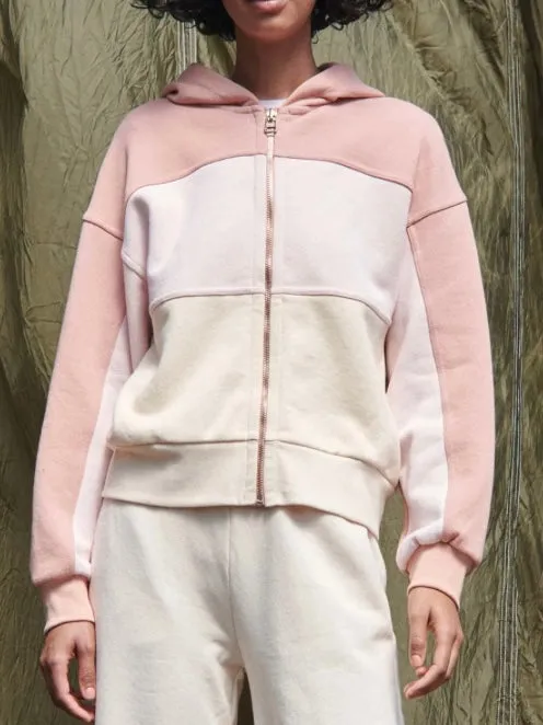 Sundry Track Jacket in Adobe/Eggshell
