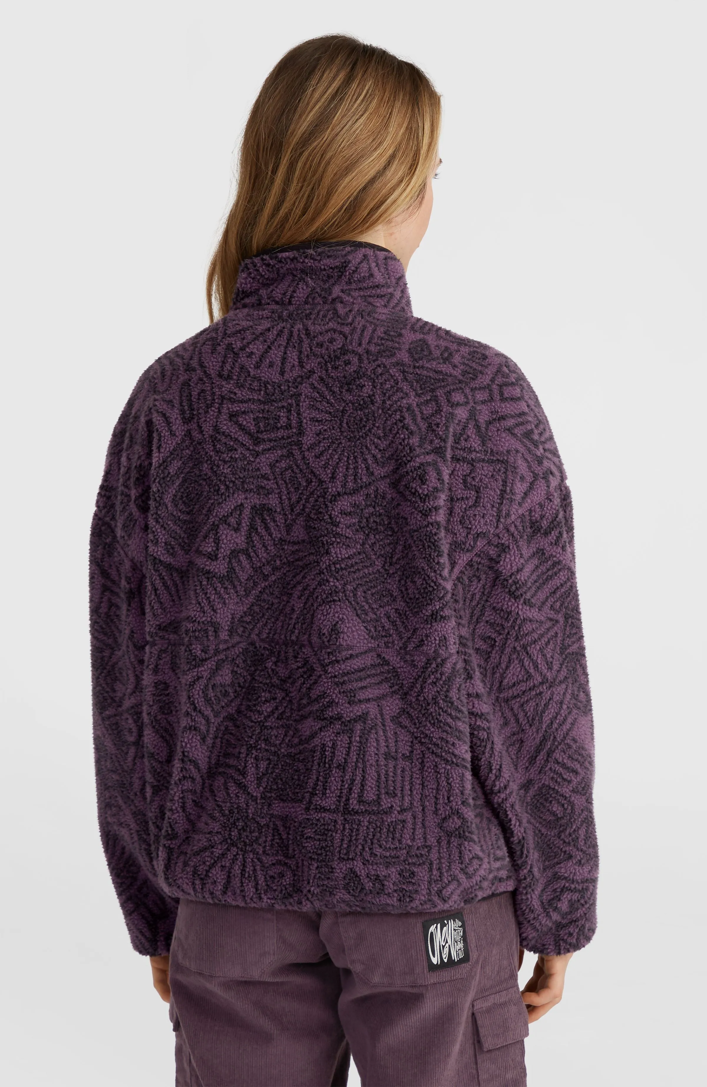 Surf Heroes High-Pile Fleece | Black/Purple Sketcheritage
