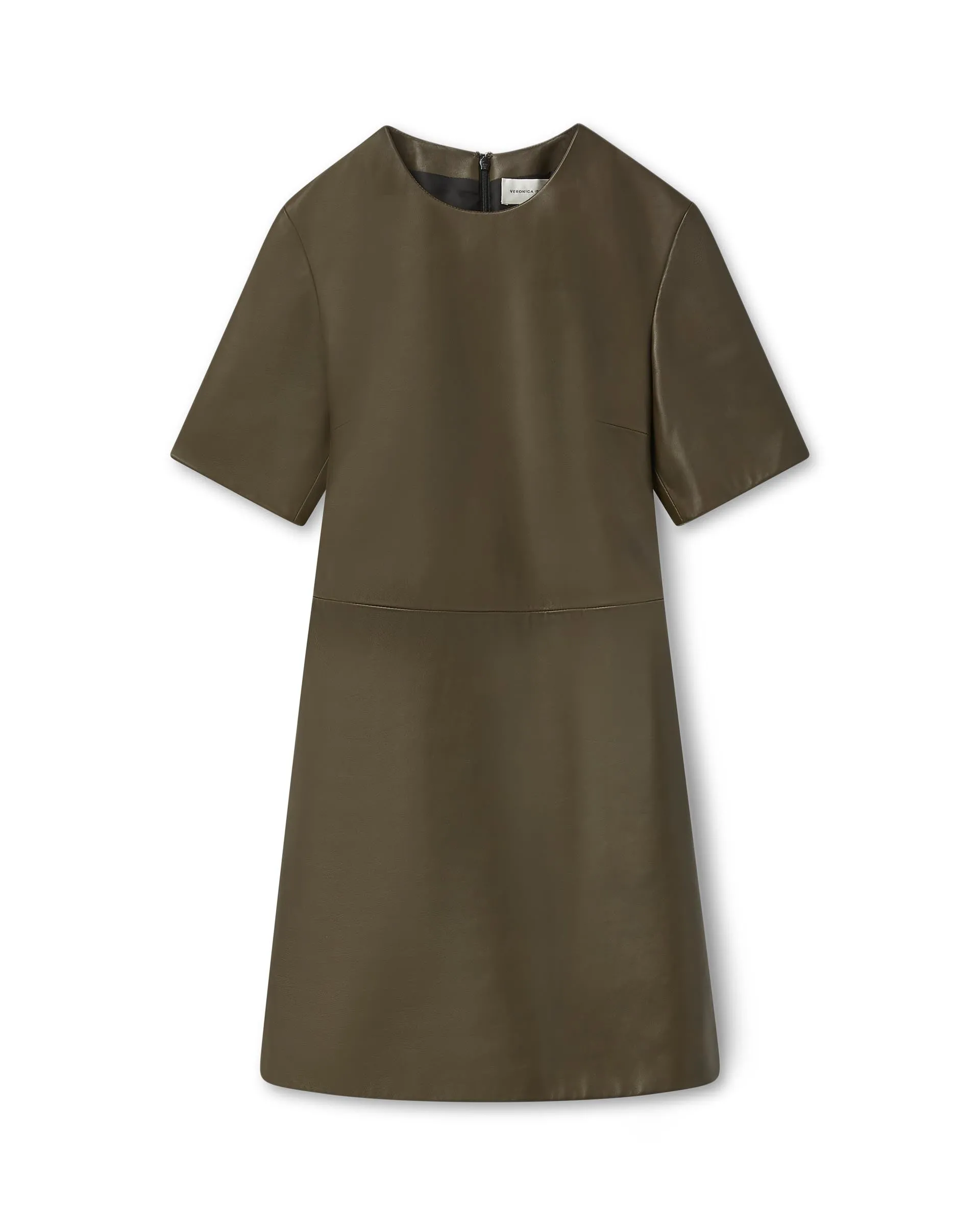 Tabitha Dress in Leather, Tobacco