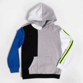 Taped Color Block Hoodie