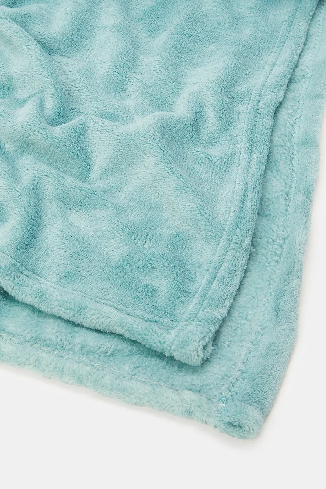 Teal Coral Fleece Blanket (Single Size)