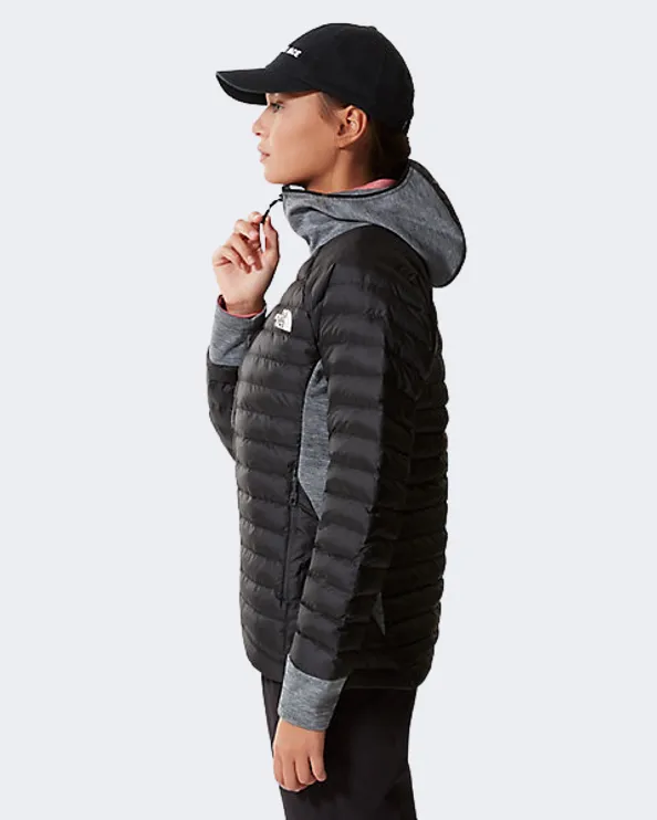 The North Face Athletic Outdoor Hybrid Insulated Women Hiking Jacket Black/Grey Nf0A5Iff-43M
