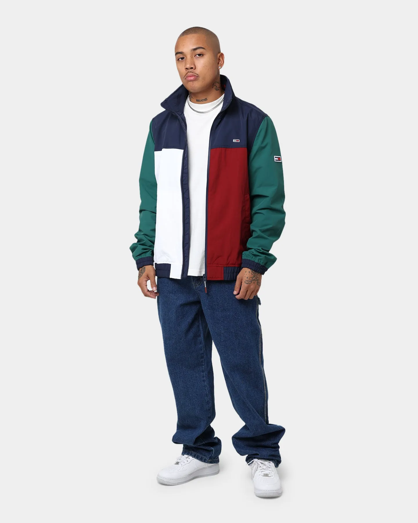 Tommy Jeans Colour-Blocked Zip-Thru Jacket Twilight Navy/Multi
