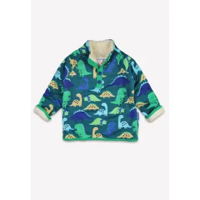 Tonal Dinosaur Print Fleece Sweatshirt
