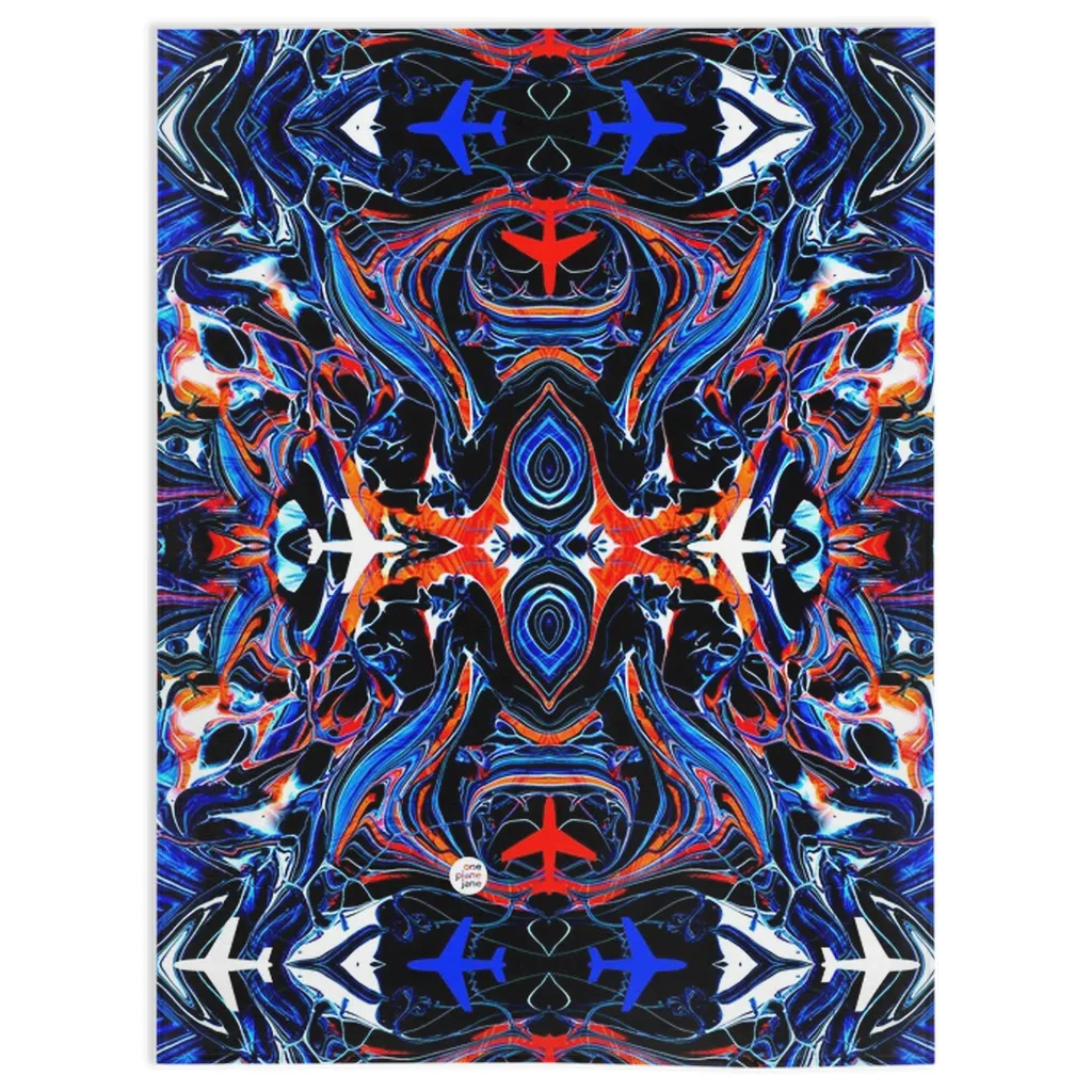 Travel Fleece Blanket - Mystic Planes