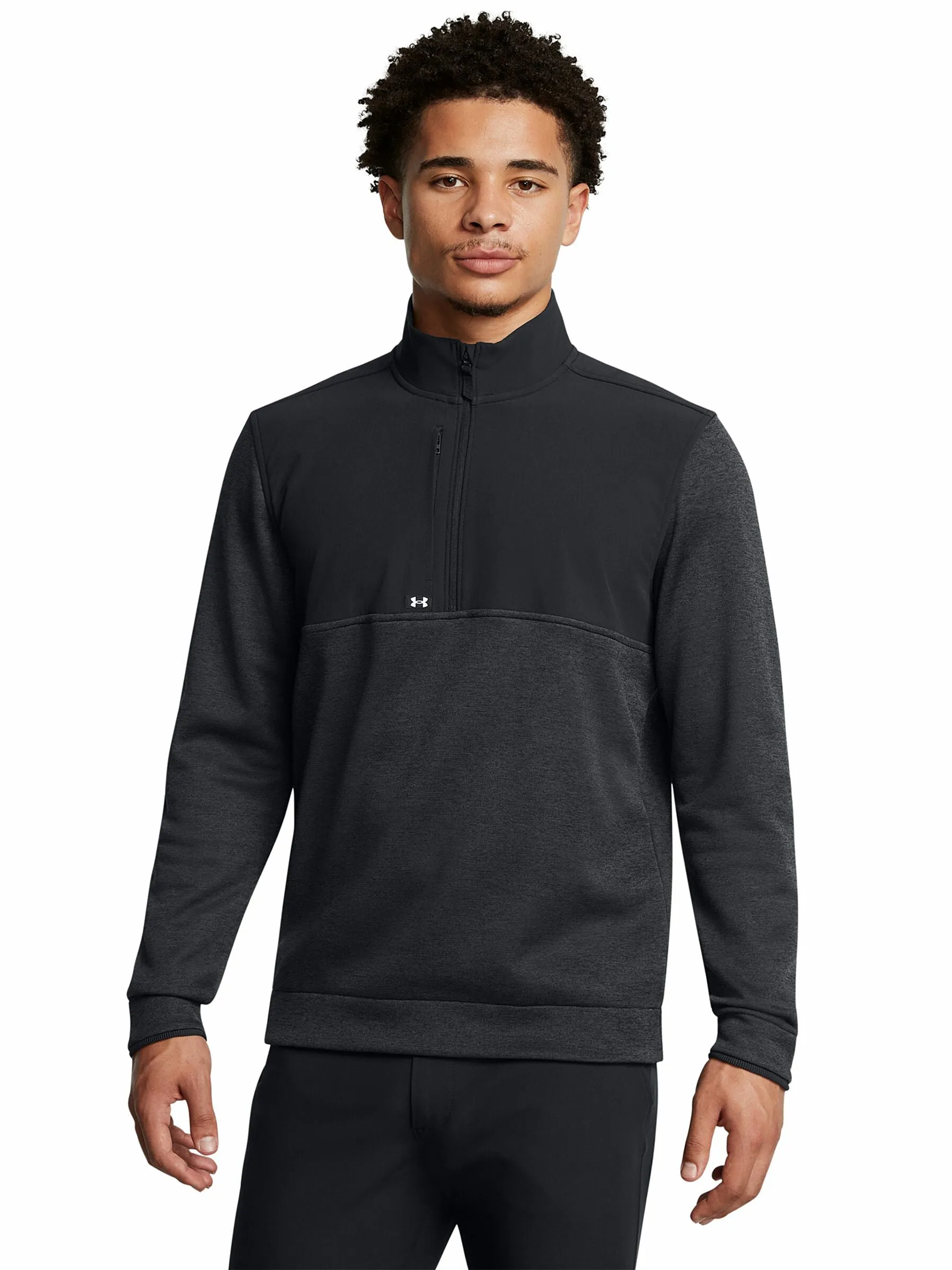 Under Armour Mens Drive Storm ½ Zip Golf Sweatshirt Black