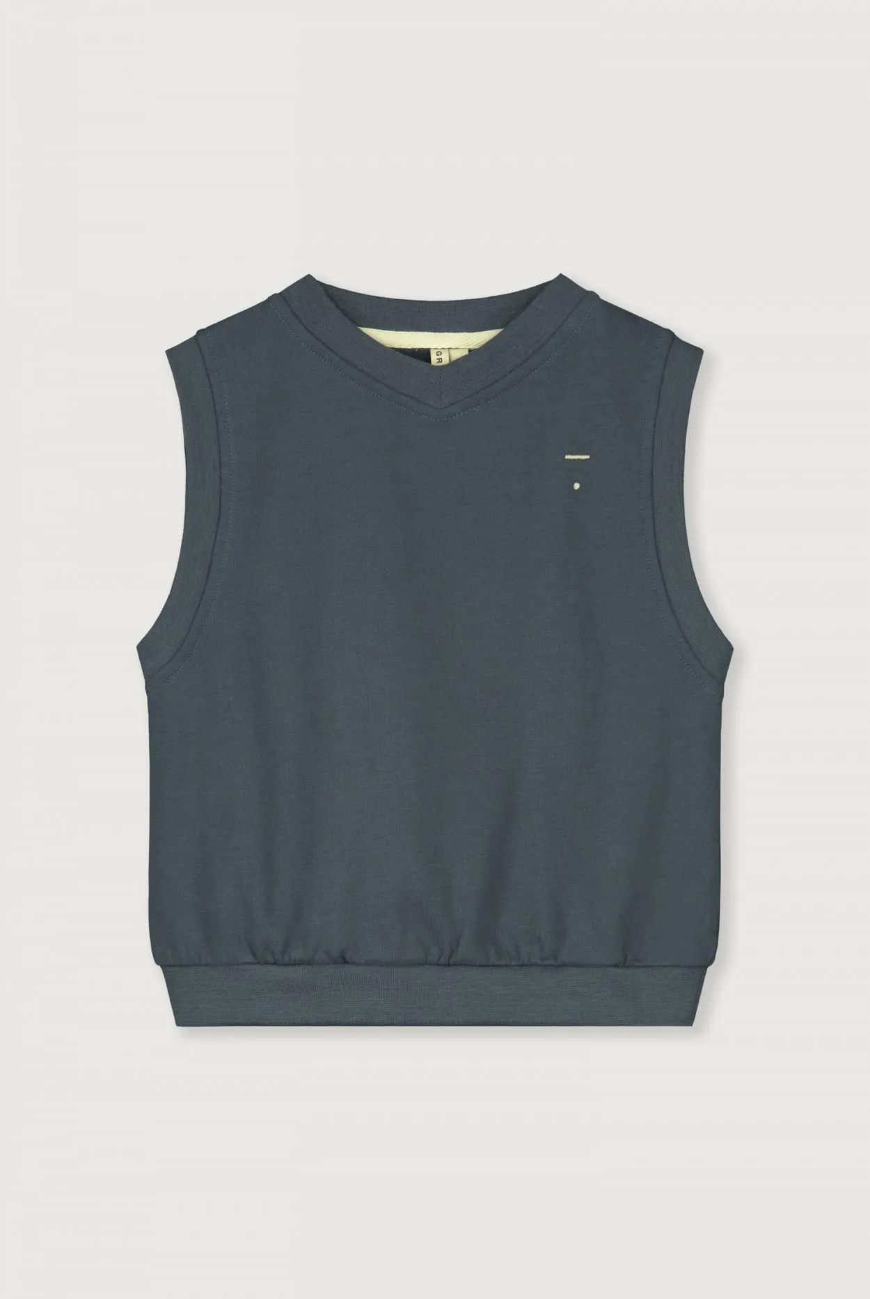 V-Neck Spencer | Blue Grey