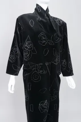 Velvet Scribble Coat