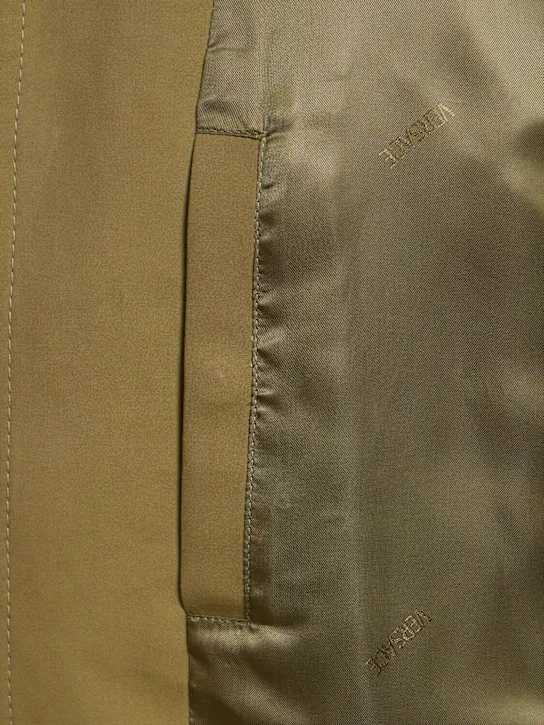 Versace   Double cotton zip-up jacket 