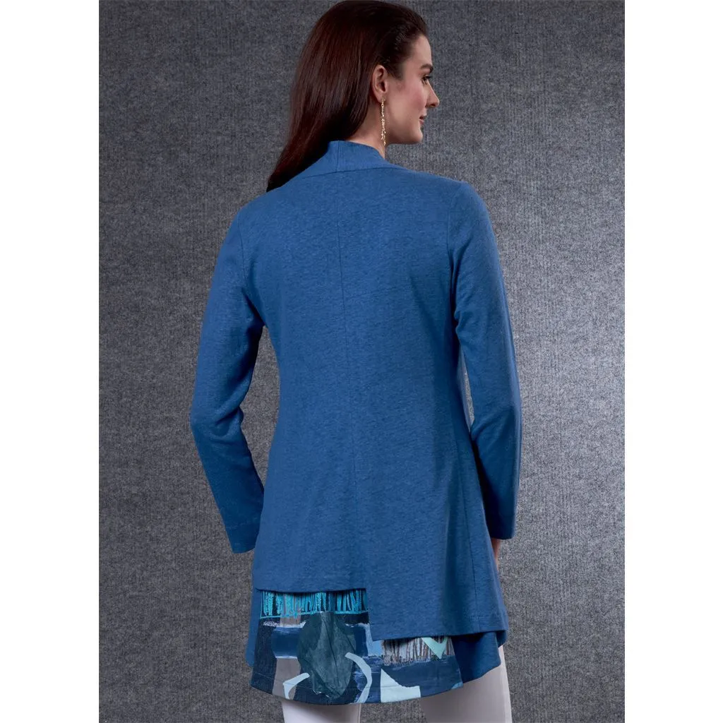 Vogue Pattern V1808 Misses' Cardigan & Tunics