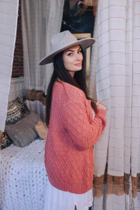 Waffle Stitch Cardigan (Knit)