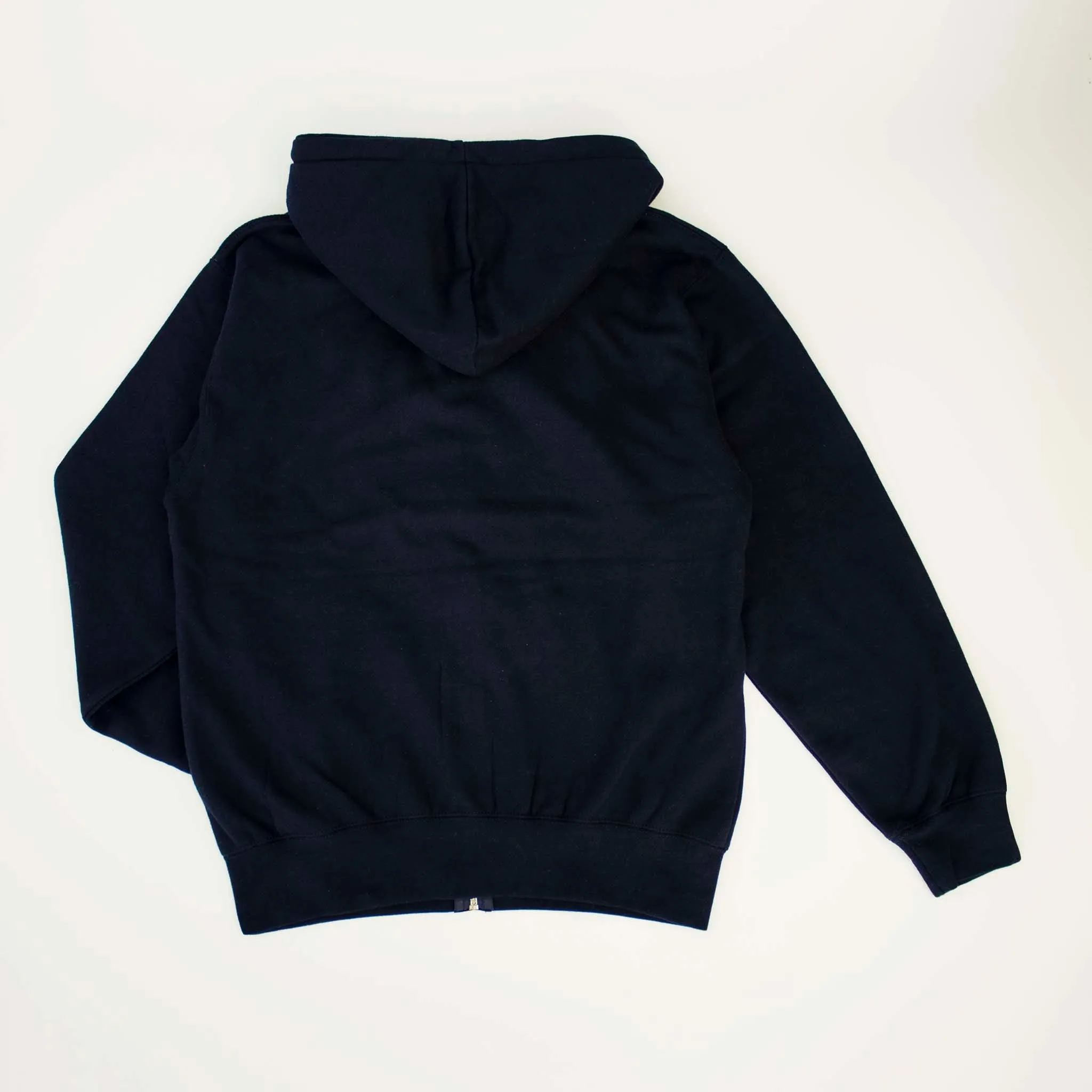 Women's Oversized Black Fleece Zip-Up Jacket