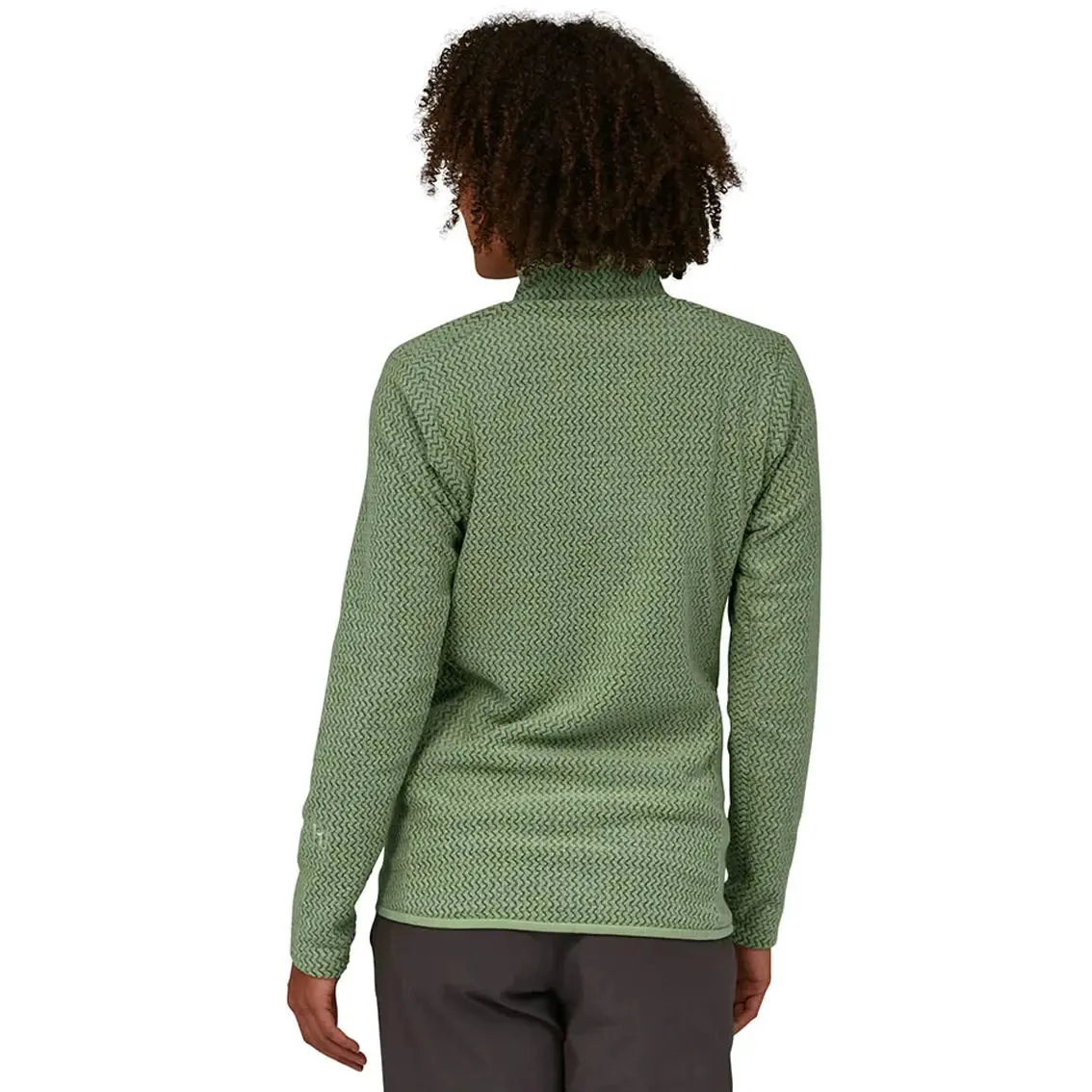 Womens Patagonia R1 Air Zip Neck - Salvia Green