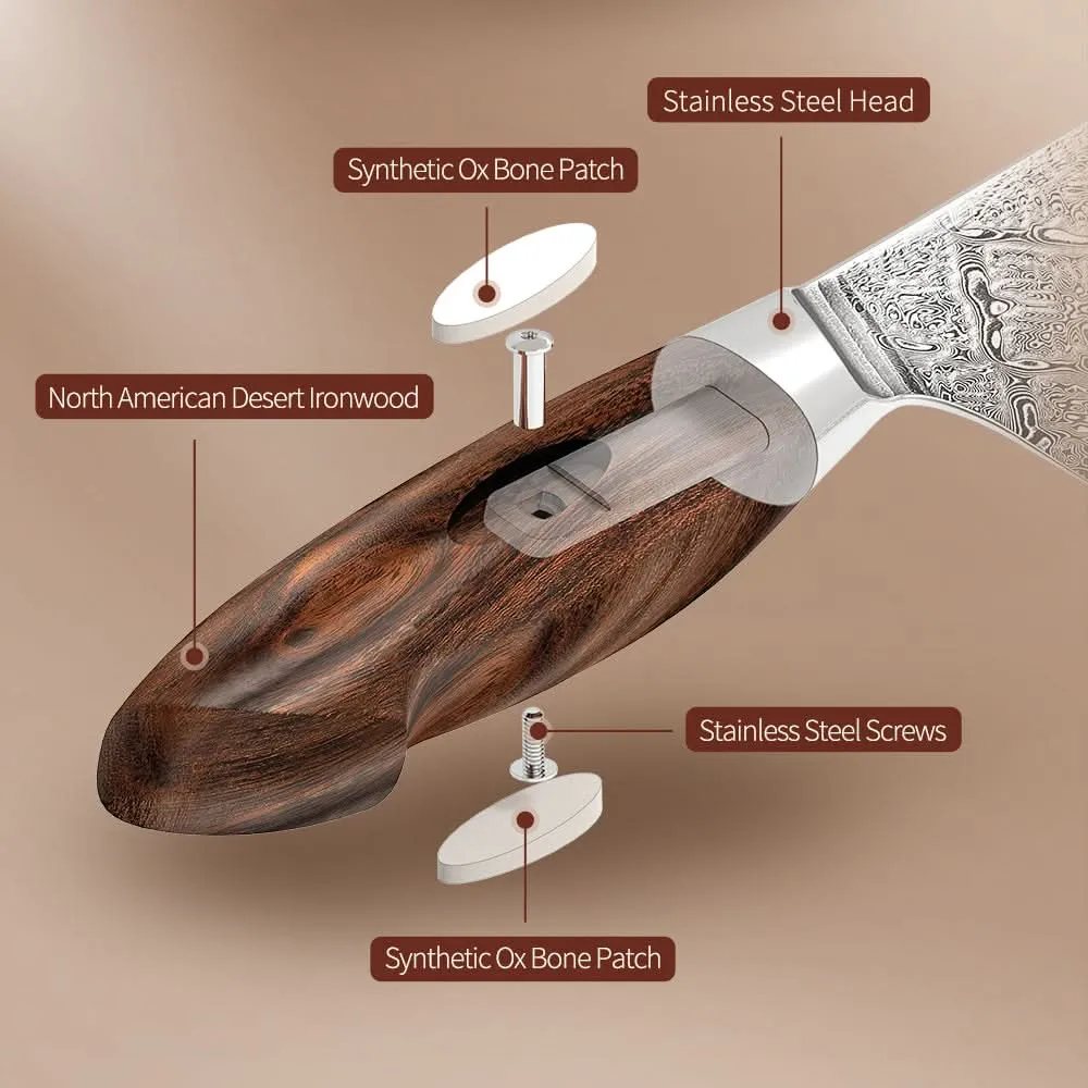 XINZUO Forged Carving Fork/Meat Fork/Dual-Prong Carving & BBQ Fork-Jiang Series