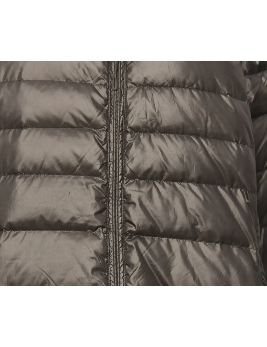 Zip Front Black Puffer Jacket - L
