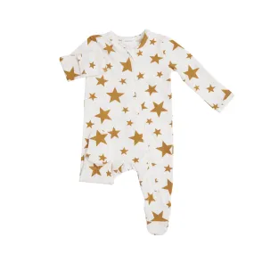Zipper Footie - Organic Cotton - Prints